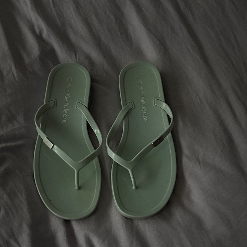 Calvin Klein Jeans blue Rubber Flip Flop Sandals